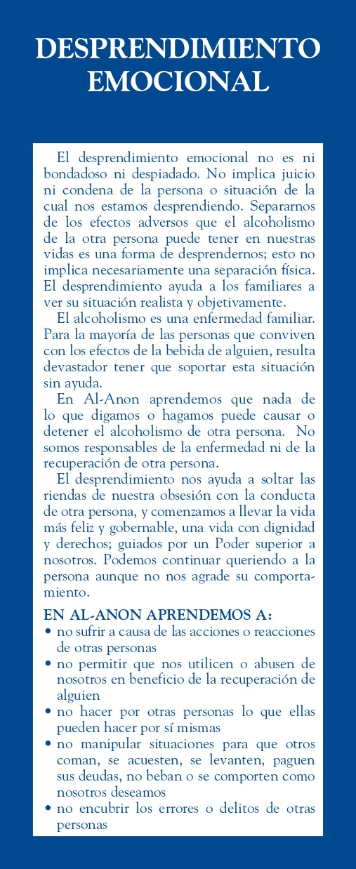 DESPRENDIMIENTO EMOCIONAL